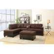 Chocolate 2 Pcs Sectional Sofa Set