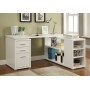 OPEN SHELF L- SHAPE DESK