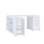 OPEN SHELF L- SHAPE DESK