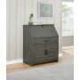 SECRETARY DESK - GRAY